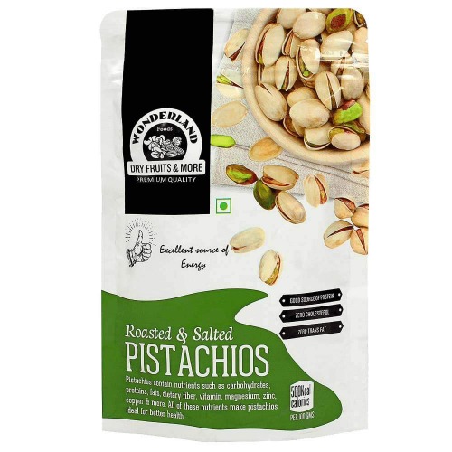 WONDERLAND FOODS (DEVICE) Roasted and Salted Dry Fruits Combo Pack of 3 (Almonds, Cashew Pistachios) , 100 g Each